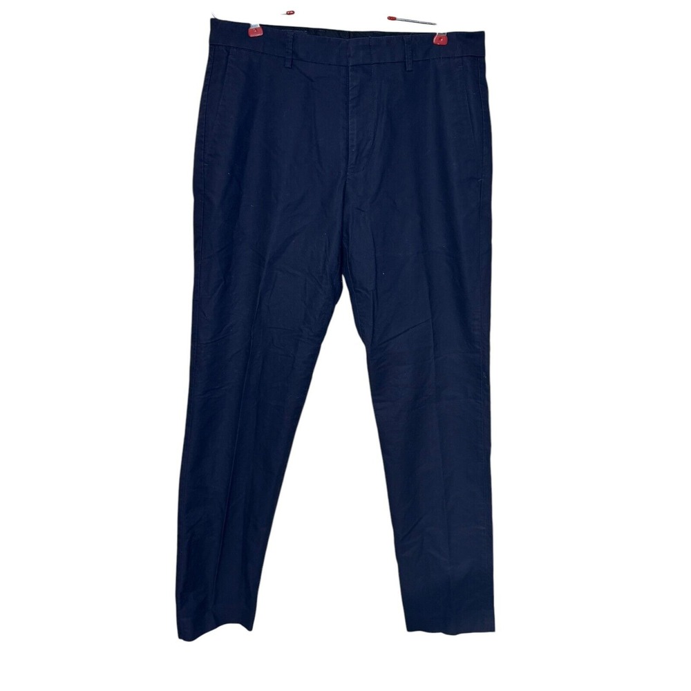 J.Crew Men's Pants Thompson Slim Performance Chino Preppy Navy Blue Size 31X32